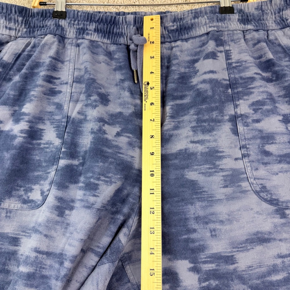 Athleta Farallon Printed Jogger Plus Size 26 Blue Camo Athleisure Gorpcore Yoga - Picture 8 of 10